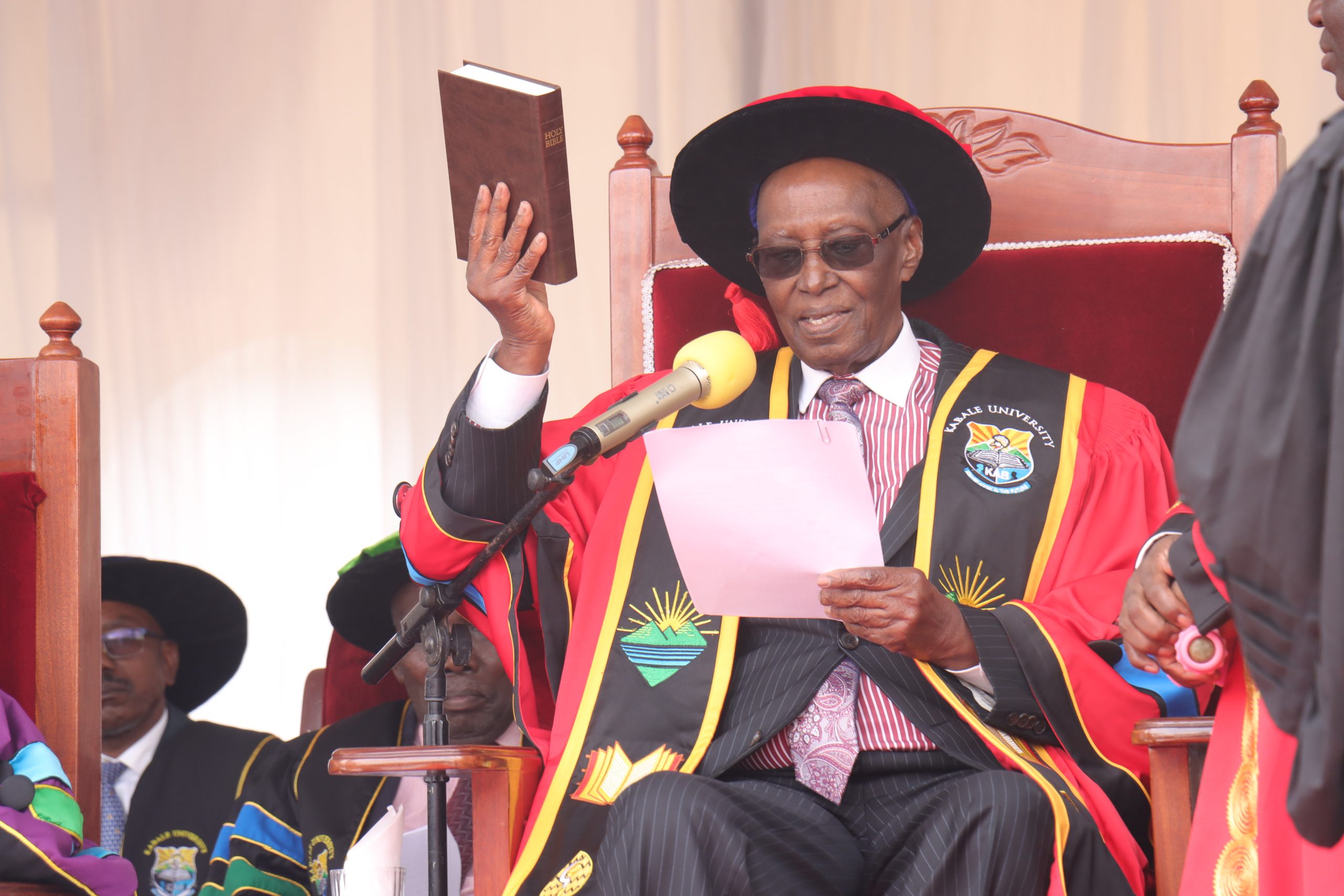 Hon. Canon Mathew Rukikaire Officially Installed as Chancellor of Kabale University
